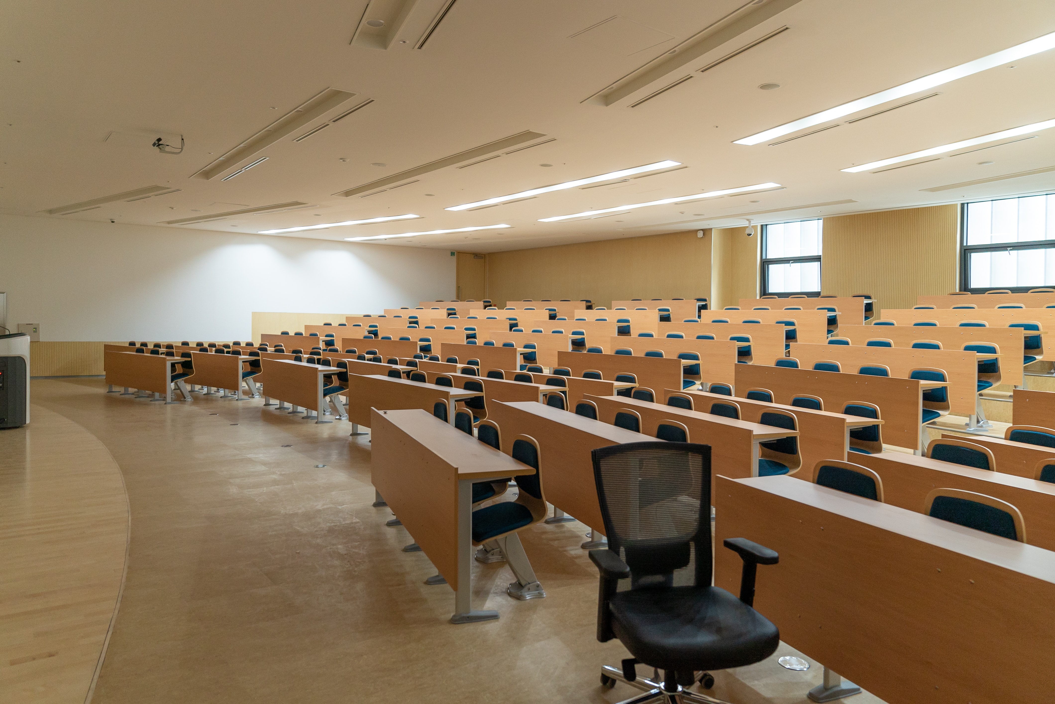 Empty classroom lecture hall