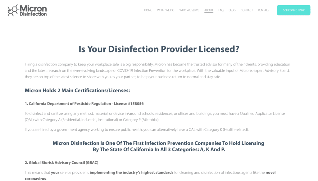 infection control certification