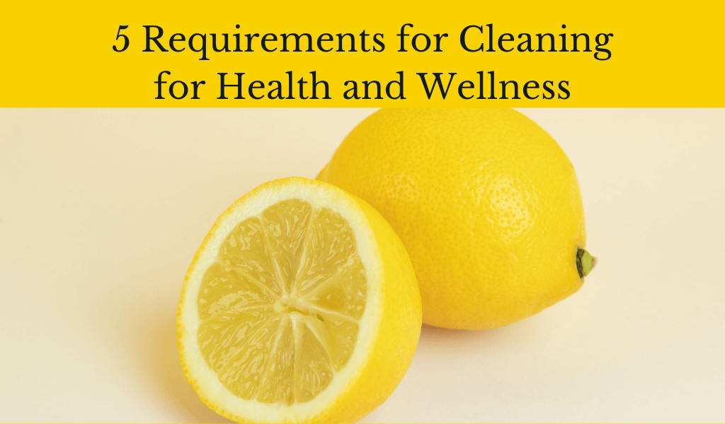 5 Requirements When Cleaning for Health and Wellness