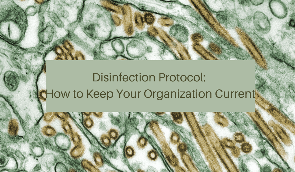 Disinfection Protocol: How to Keep Your Organization Current